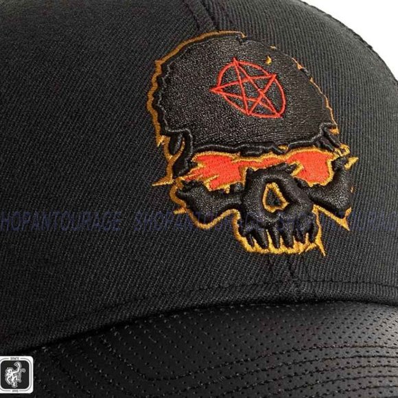 Red Monkey Hell Raiser Black RM1438 New Limited Unisex Trucker Snapback Hat Cap - Picture 4 of 7